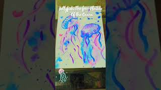 Watercolor Jellyfish drawing 🪼 [upl. by Dublin961]