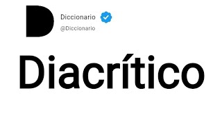 Diacrítico Significado En Español [upl. by Zins]