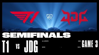 JDG vs T1  Game 3  SEMIFINALS Stage  2023 Worlds  JDG Intel Esports Club vs T1 2023 [upl. by Modnarb]