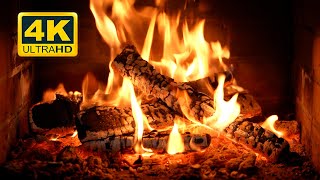 🔥 Crackling Fireplace 4K 12 HOURS Burning Fireplace amp Crackling Fire Sounds NO Music [upl. by Klimesh]