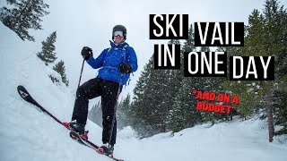 How to ski VAIL in one day  experience the entire resort [upl. by Adnilahs]