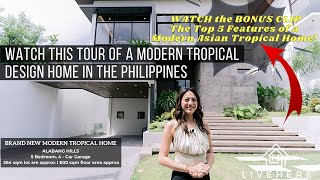 Modern Tropical Design Home in the Philippines  House for Sale in Alabang Hills near Ayala Alabang [upl. by Ayardna]