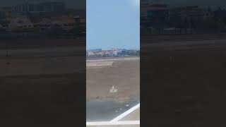 Dabolim Goa Airport Landing✈️🛬 Plane Landing View Goagoa plane indigo southgoa enjoy [upl. by Amjan]