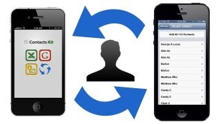 How to TRANSFER CONTACTS between iPhone iPod iPad without a computer [upl. by Nayar]