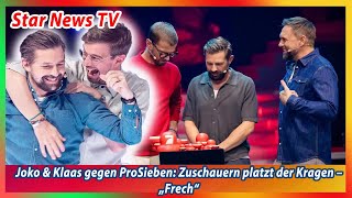 Joko amp Klaas gegen ProSieben Zuschauern platzt der Kragen – „Frech“ [upl. by Airegin]