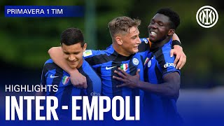 INTER 20 EMPOLI  U19 HIGHLIGHTS  CAMPIONATO PRIMAVERA 1 TIM 2223 ⚽⚫🔵 [upl. by Wattenberg]