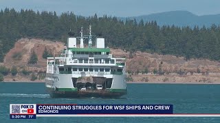 Struggles continue for Washington State Ferries and crew  FOX 13 Seattle [upl. by Bensky964]