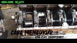 Cara mengukur end play Crankshaft engine C27 Caterpillar [upl. by Trebor]