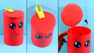 How to Make Trash Bin From Plastic Bottle  DIY Handmade Trash Bin  Paper Trash Bin Idea [upl. by Arimihc137]