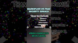 Markiplier en FNAF Security breach AnimadoDoblaje Fandubshort [upl. by Lytsirk]