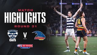 Geelong Cats v Adelaide Crows Highlights  Round 21 2024  AFL [upl. by Seyah571]