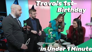 Trovos 1st birthday celebrated in under 1 minute [upl. by Owain]