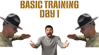 Basic Training 1st Day What to Expect USAF military airforce lifestyle [upl. by Mandel]