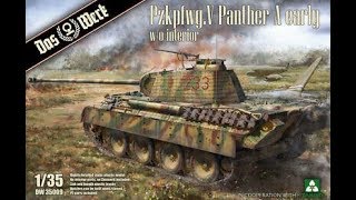 DAS WERK 135 Pzkpfwg V Panther AusfA Early 35009 [upl. by Ruyam699]