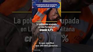 Crecimiento de la economía está generando empleo [upl. by Lynnea]