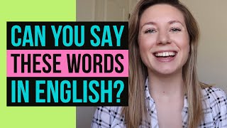 73 WORDS YOU CANT PRONOUNCE in American English amp how to say them correctly [upl. by Yorztif]