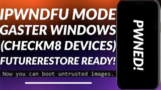 Get PwnedDFU Mode with Gaster on Windows1011  iPwnDFU Windows  Gaster PwnDFU iOS 1615  2023 [upl. by Anilrac]