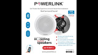 Bluetooth Ceiling Speaker  Powerlink  Indias First  Best Speaker  Made in India  No1Unboxing [upl. by Nathalia355]