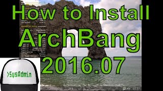 How to Install ArchBang 201607 on VMware WorkstationPlayer Easy Tutorial HD [upl. by Akihdar]