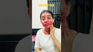 Beetroot face pack ✅👌🏻💯subscribe skincareproduct skincareroutin youtubeshorts shortsfeed [upl. by Annay]