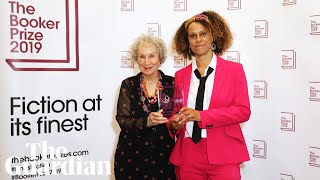 Margaret Atwood and Bernardine Evaristo jointly awarded Booker Prize [upl. by Ardnad]