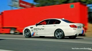 BMW M5 F10 Ring Taxi  Exhaust Sounds [upl. by Neetsirk]