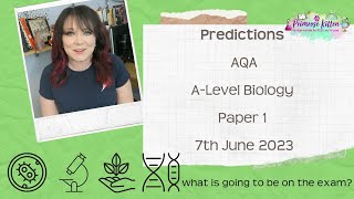 AQA ALevel Biology Paper 1  2023 Exam Predictions  7th June 2023 [upl. by Sainana]