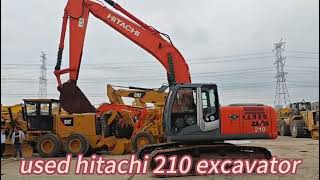 Japan Imported 21TON Hitachi ZX210LC Crawler Excavator Used for Construction Projects [upl. by Gabbey684]