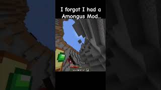 I cant escape amongus 😭😭 minecraft minecraftshorts minecraftmemes [upl. by Anivlek]