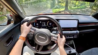 2024 Hyundai Kona NLine  POV First Driving Impressions [upl. by Liggett]