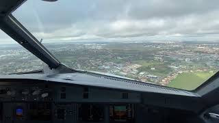 AIRBUS A320 Crosswind LANDING Toulouse Airport  Cockpit view  Life Of An Airline Pilot [upl. by Rutherford]