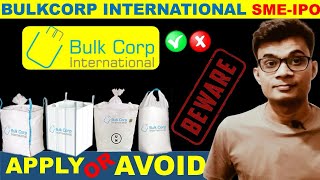 Bulkcorp international ipo review [upl. by Fonsie]