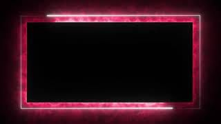 Glowing frame black screen  Neon light border  Frame template video background [upl. by Anen]