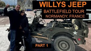 Willys Jeep Battlefield Tour Normandy France PART 1 Band of Brothers Tour 2023 MB GPW CJ2A CJ5 [upl. by Rollo]