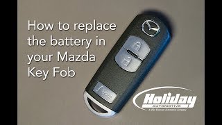 How to Replace the Battery in Your Mazda Key Fob [upl. by Aekerly]