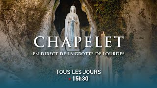 Le Chapelet depuis la Grotte de Lourdes  05012024 [upl. by Oakie]