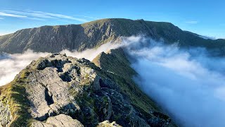 Helvellyn Cloud Inversion Hike Via Striding Edge [upl. by Inol642]