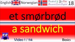 01 Basics  Grunnleggende Norsk  Engelske Ord  Norwegian  English Words læring engelsk lære [upl. by Aral]