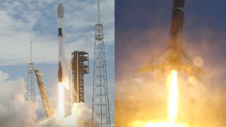 SpaceX Starlink 175 launch and Falcon 9 first stage landing 23 June 2024 [upl. by Mayeda]