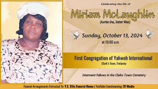 Celebrating the Life of Miriam McLaughlin Auntie Una Sister Mac [upl. by Ahsikym916]