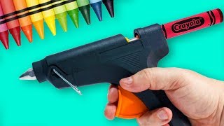 Easy Colorful Crayon Ideas And Hacks [upl. by Kashden457]