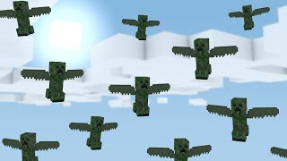 If Creepers Fly Minecraft Machinima [upl. by Hairahcez817]