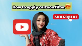 How to use Cartoon Filter for Youtube😍Cartoon Filter😱 [upl. by Rhianon673]