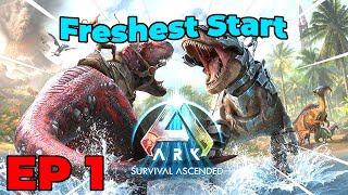 FRESHEST AIR  Ark Survival Ascended playthrough ep 1 [upl. by Enyawed]