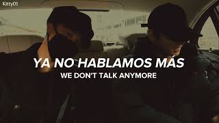 We Dont Talk Anymore  Jimin amp Jungkook Sub Español  Inglés [upl. by Ahsiad]