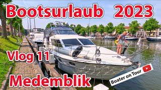 Vlog11 Bootsurlaub 2023  Medemblik  von Texel  Bootfahren – Nord Holland  Wattenmeer [upl. by Ennairol]