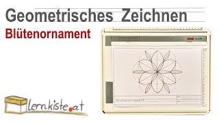 Geometrisches Zeichnen  Blütenornament [upl. by Iduj]