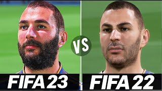 FIFA 23 vs FIFA 22  Gameplay Comparison [upl. by Atinor]