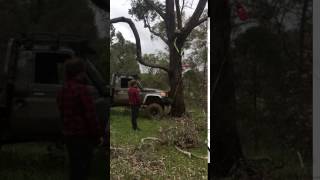 4wd winching method for a high lift jack [upl. by Yblocaj]