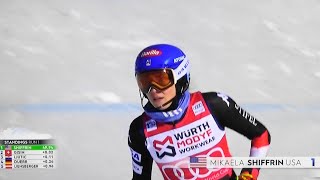 Mikaela Shiffrin  WINNER 96  Women´s Slalom  Are  2024 [upl. by Giglio]